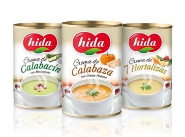 Cremas de verduras HIDA