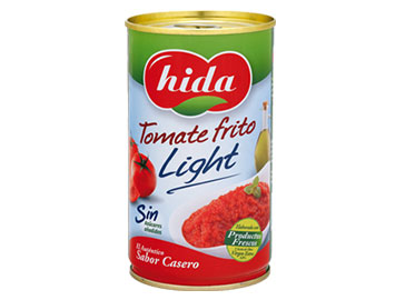 Packaging lanzamiento Tomate Frito Light, de HIDA